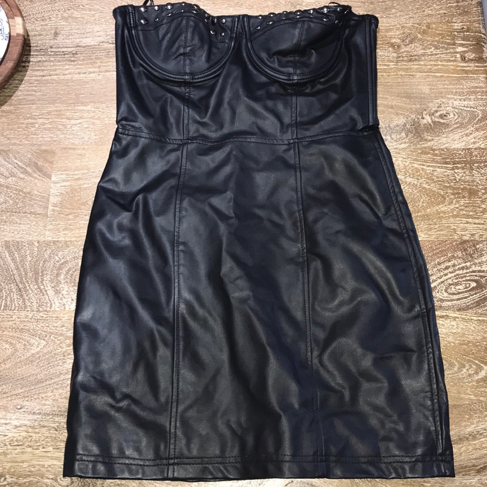 Forever 21 Leather Dress size Large
